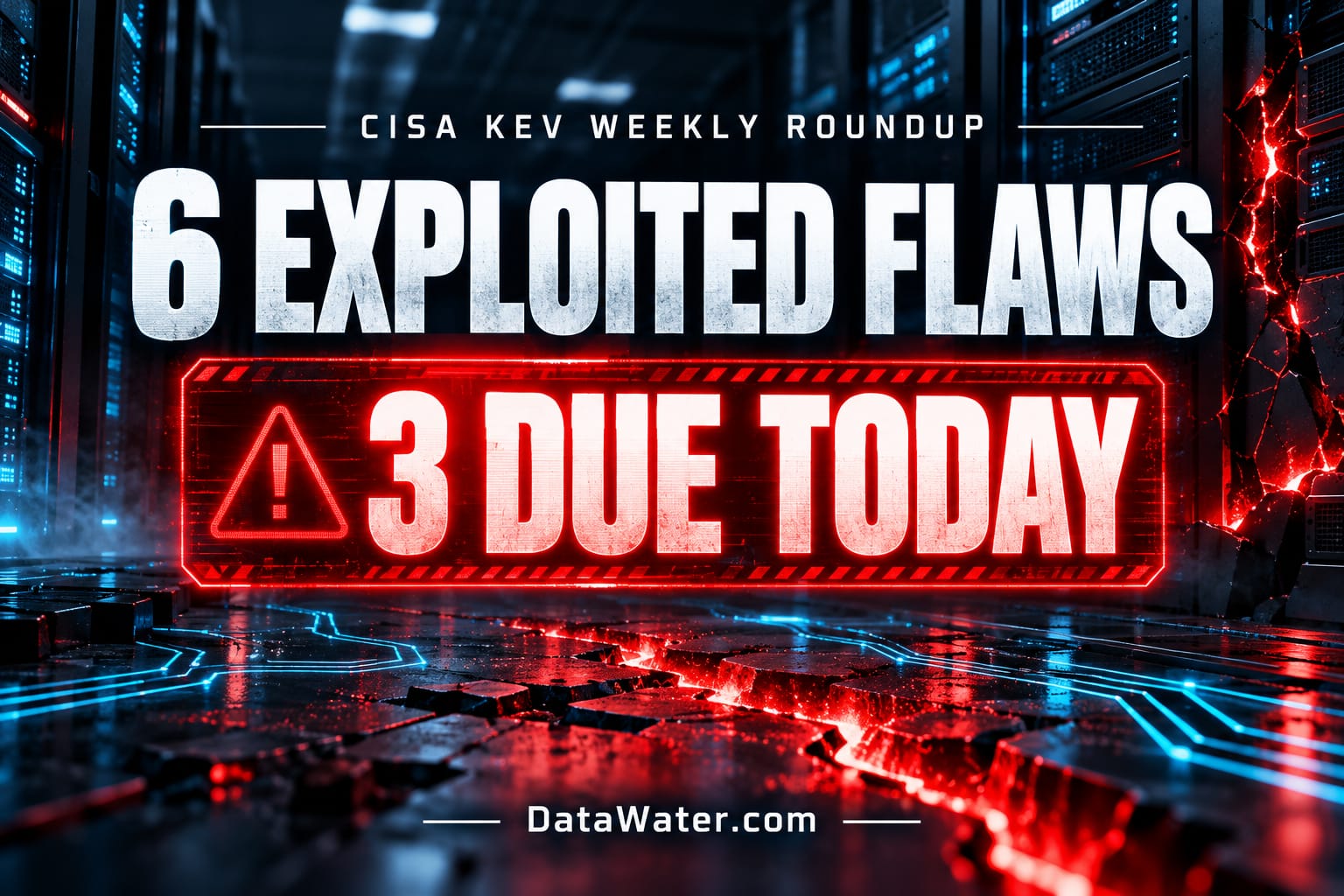 CISA KEV Weekly Roundup: 6 Exploited Flaws, 3 Due Today CISA KEV Weekly Roundup: 6 Exploited Flaws, 3 Due Today